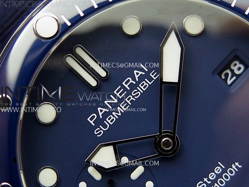PAM1289 Y TTF Best Edition Blue Dial on Blue Leather Strap P.900 Clone